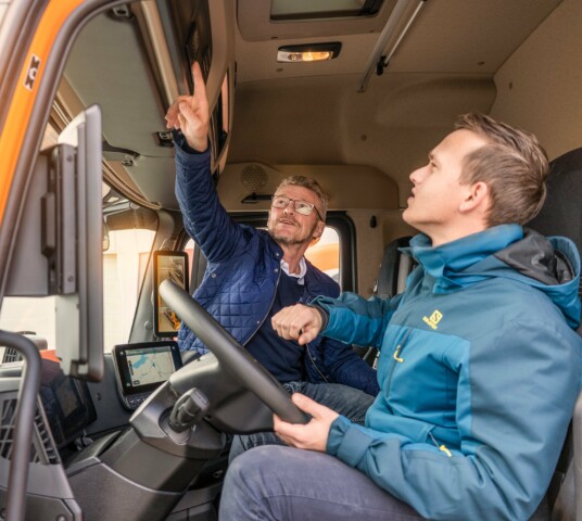 Afbeelding jobtrans in vrachtwagen